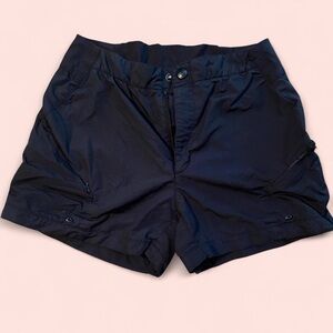 Columbia Women's High Waist Shorts - Navy Blue